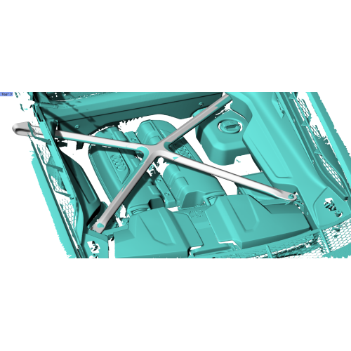 R8 Prepreg Dry Carbon Fiber Engine X-Brace Balance Bar - Audi R8 2023